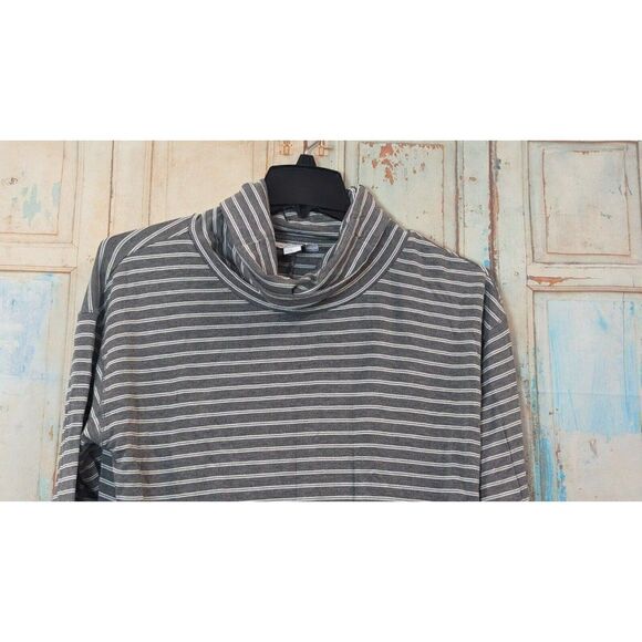 Liz Claiborne Womens Size L Smoke Heather Gray Long Sleeve Turtleneck Sweater - Picture 5 of 10